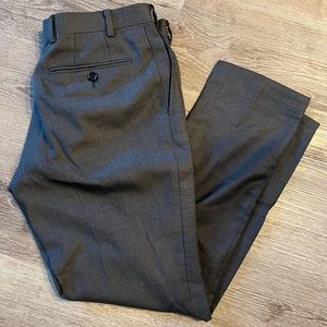 Indochino charcoal grey dress pants, men’s 28x28